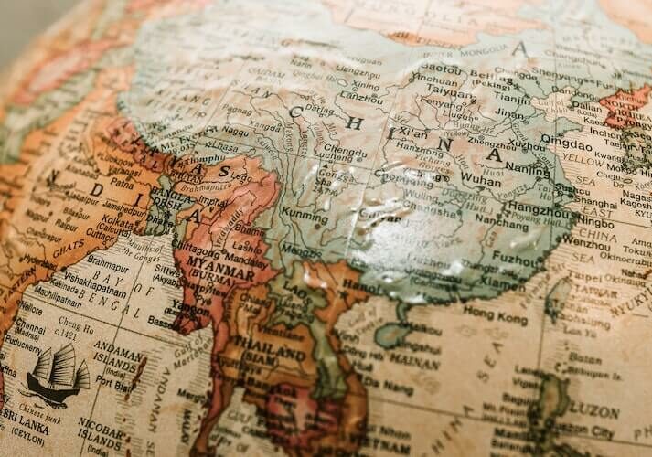 Close-up of globe - Definition of second citizenship