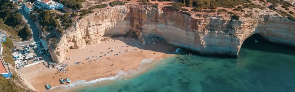Cliffs on an Algarve beach
