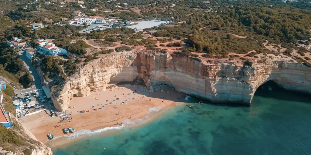 Cliffs on an Algarve beach