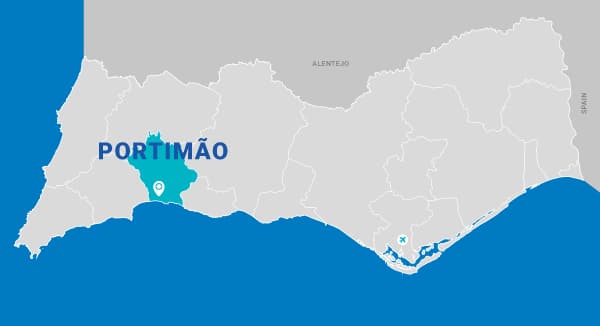 Portimão map