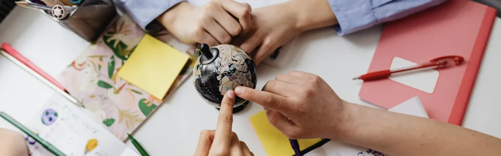 Children in an international school in Portirtugal