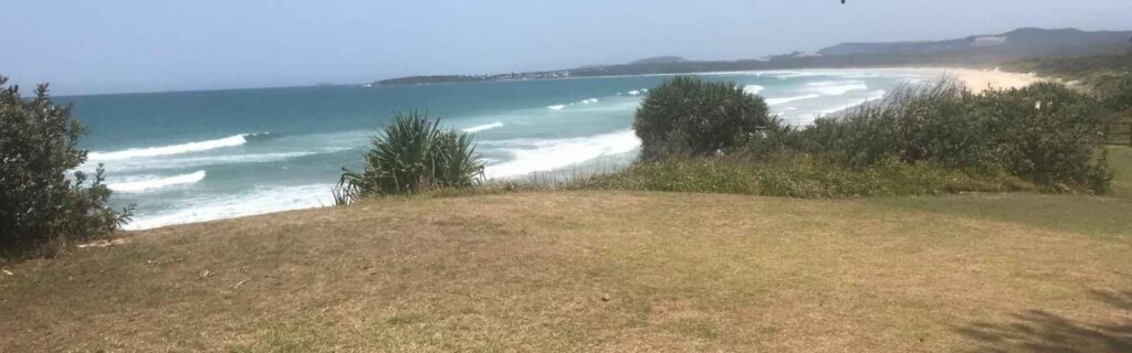 ocean view of beachfront land lot in grenada