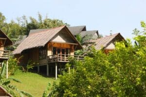 thatch-roof-luxury villas in st kitts and nevis