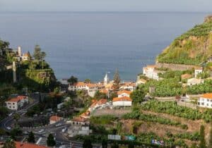 The town of Ponta do Sol, in the Madeira Island of Portugal.