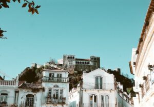 Leiria castle on the hill