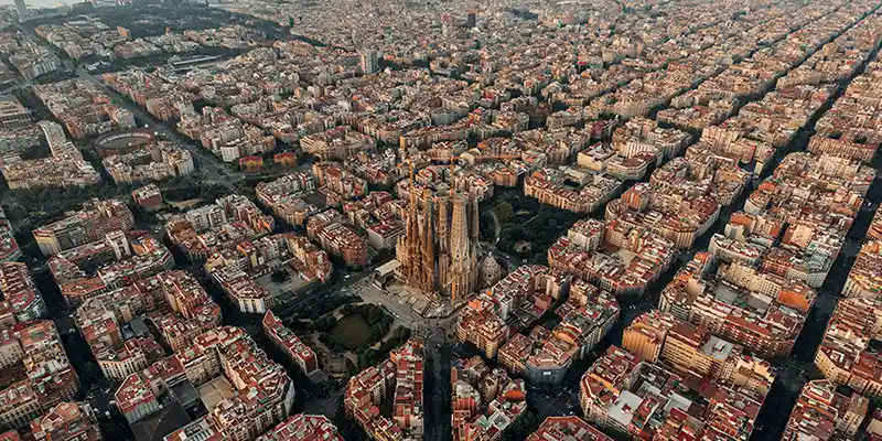 View over Barcelona, Spain