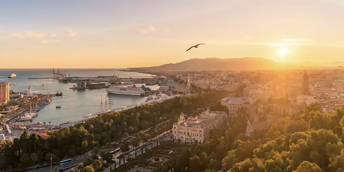 Bay in Malaga, Spain