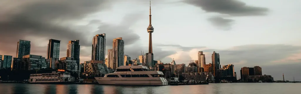 Toronto skyline in Canada