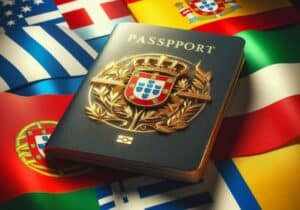 Passport and flags - top Golden Visa programs worldwide