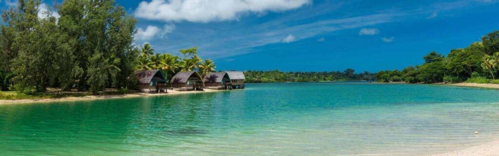 water front bungalows in vanuatu