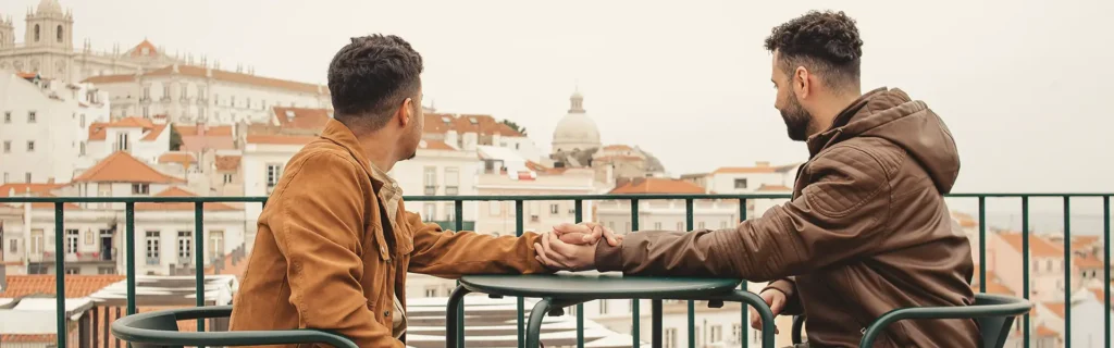 LGBTQ couple in Lisbon