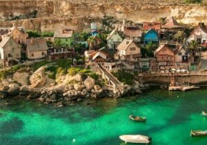 Popeye Village in Malta - Digital Nomad Living in Europe