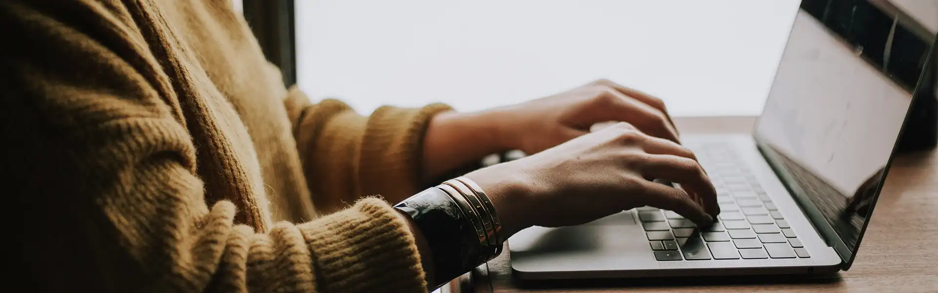 person working on a computer