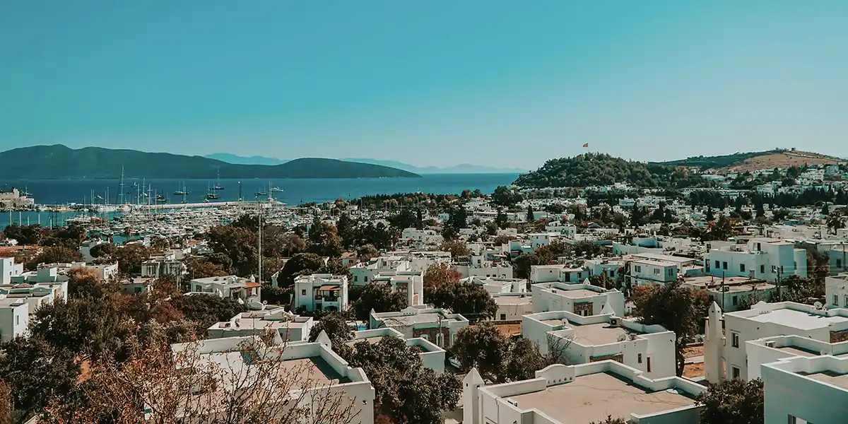 view of Bodrum in Turkey