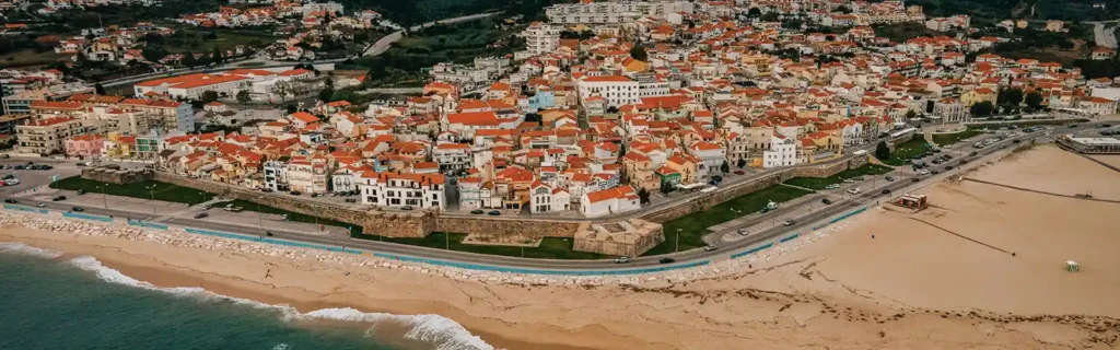 Aerial View of Figueira da Foz in the Silver Coast