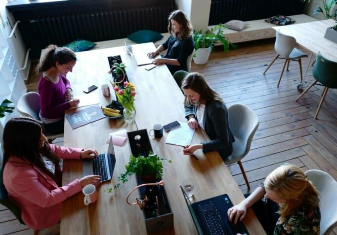 People having a meeting 