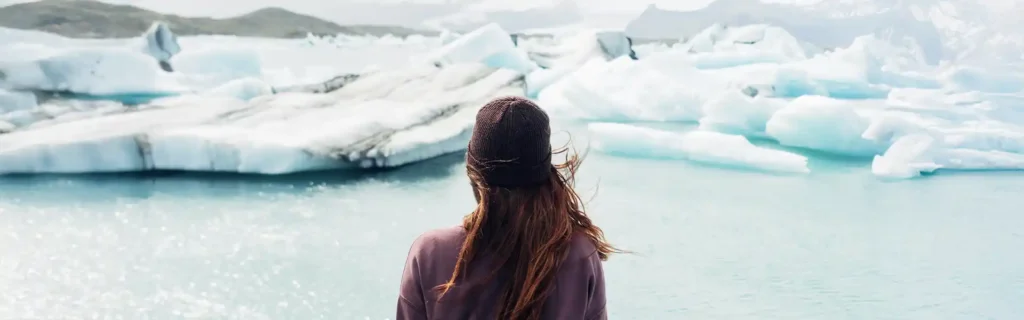 Woman in Iceland