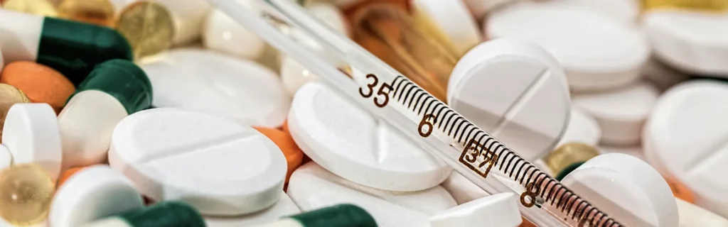 pile of medication for healthcare in Turkey 