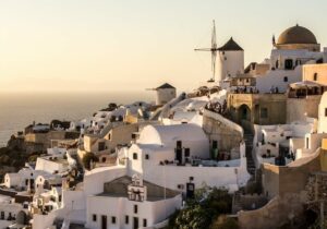 Traditional white buildings in Greece - Greece Golden Visa for students