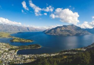 Beautiful town view from Skyline Gondola, Queenstown, New Zealand - Oceania residency by investment program
