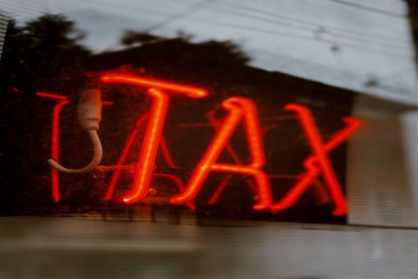 A tax sign 