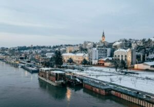 View of Belgrade in Serbia covered in snow - Serbia residency by investment