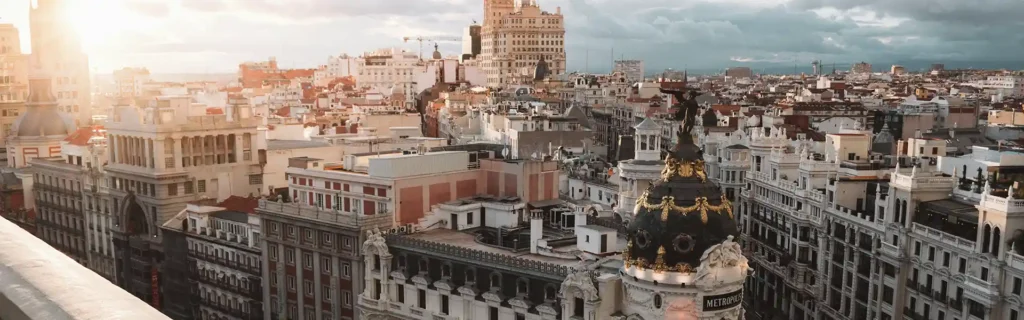 buildings in Madrid in Spain