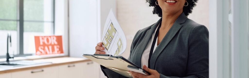 caribbean real estate agent selling a property