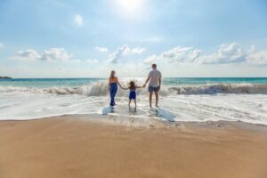 beach in the summer