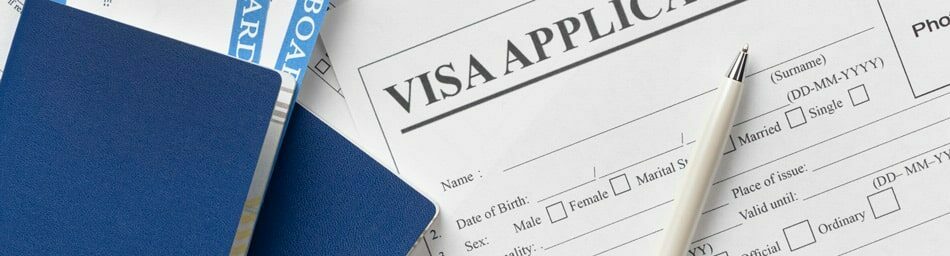 visa application form and passports