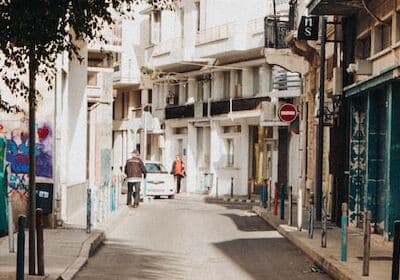 Street view of Limassol in Cyprus 