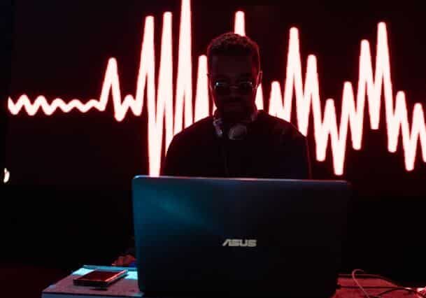 A DJ in a night club 