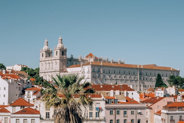View of Alfama district in Lisbon, Portgual