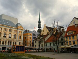 Town square in Riga, a city in Latvia - Golden Visa programs in Europe