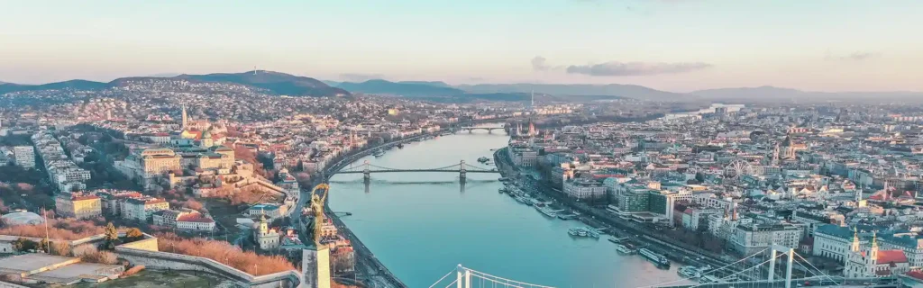 view of Budapest in Hungary