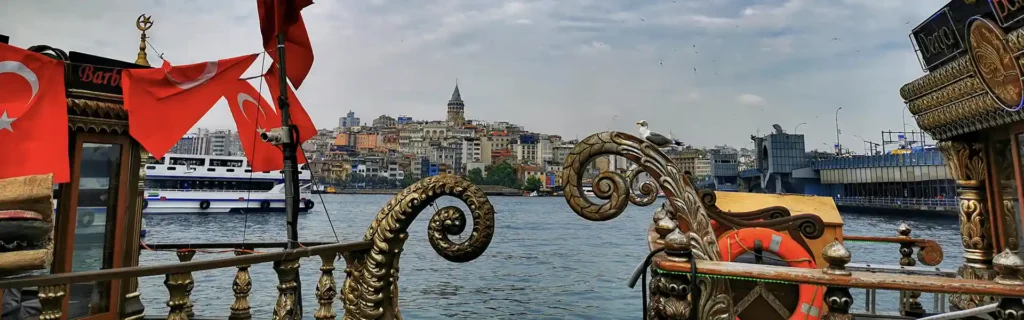 Boat ride in the Bosphorus, Turkey
