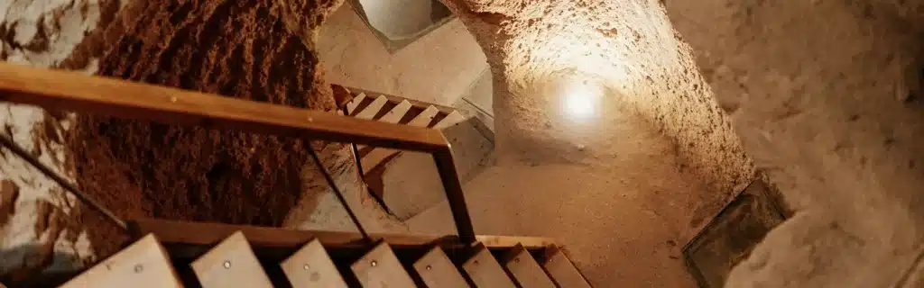 Derinkuyu underground city in turkey