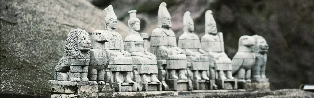 small sculptures from Miniaturk in Istanbul, Turkey