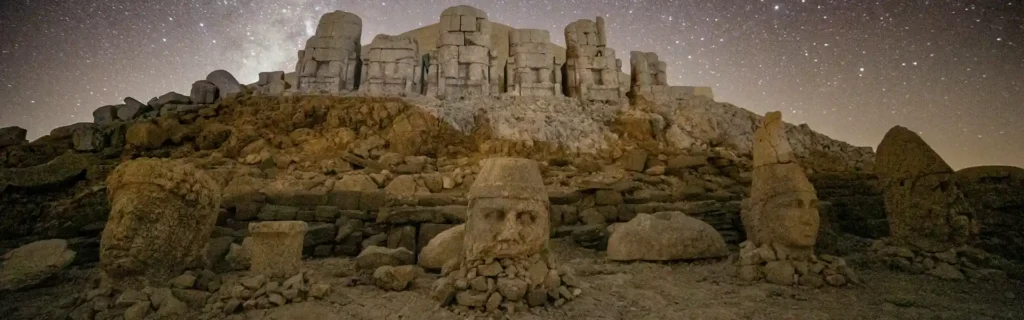 ruins of Mount Nemrut in Turkey