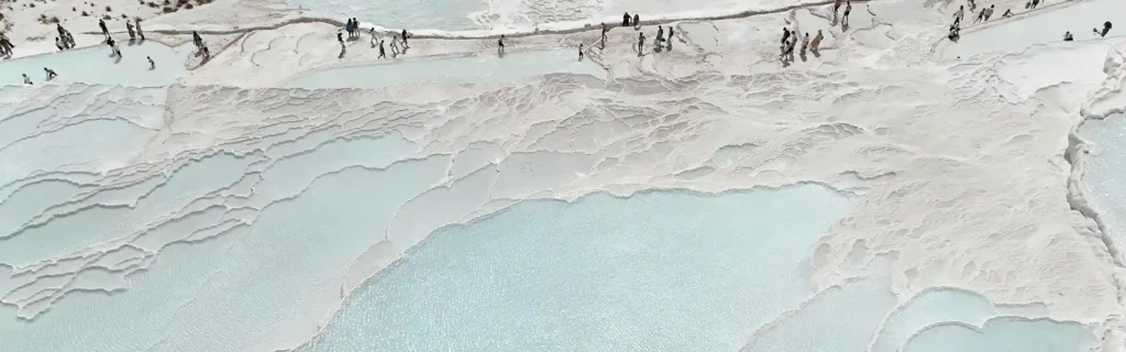 Pamukkale thermal polls in Turkey