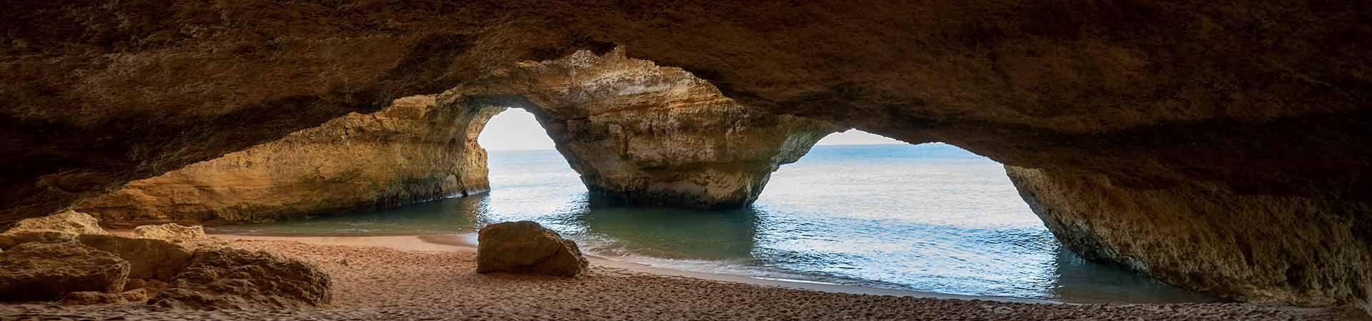 benagil cave beach in algarve portugal
