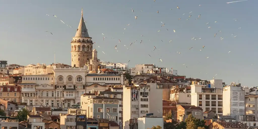 Galata area in Istanbul