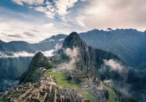 View of Machu Picchu mountains - Peru as one of the safest South American countries