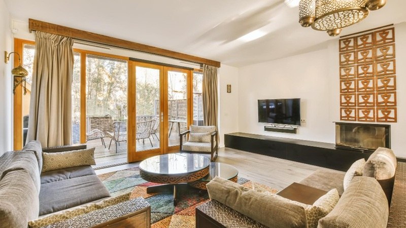 interior of a living room in a turkish apartment