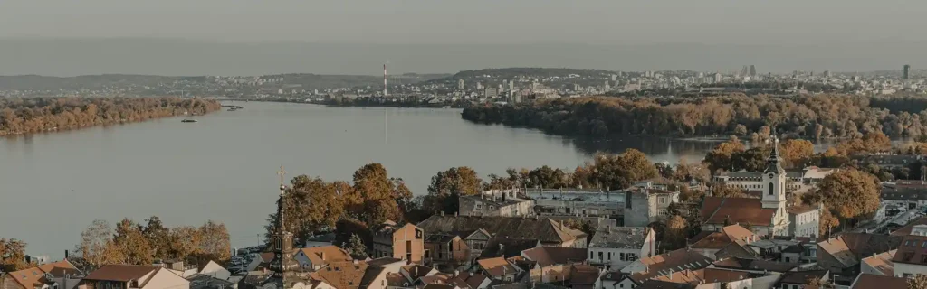 View of Belgrade in Serbia