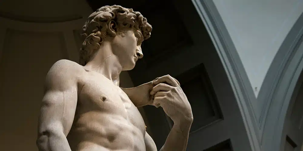 David sculpture in Galleria dell'Accademia in Florence Italy