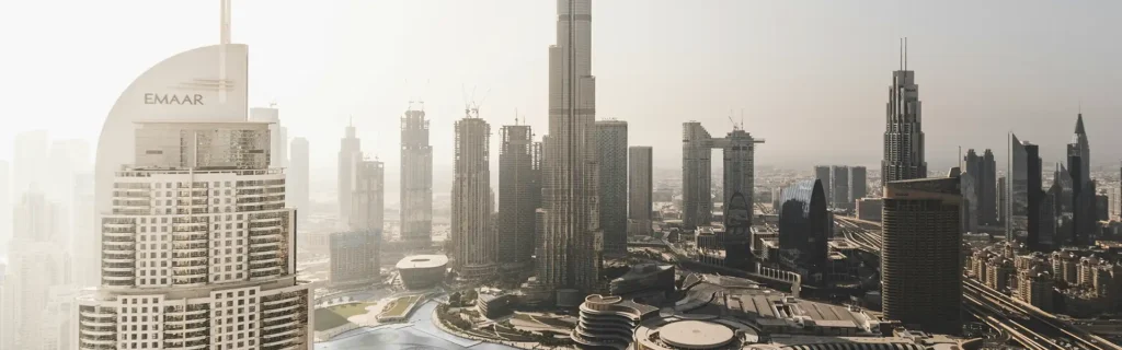 dubai skyline in UAE
