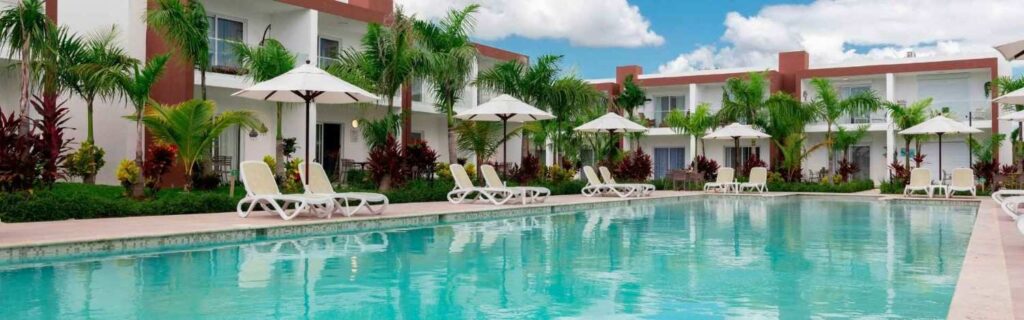 large pool inside a resort in grenada