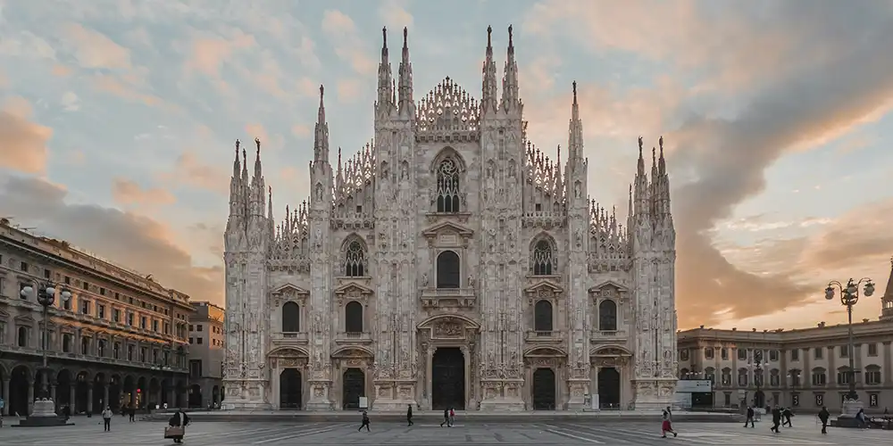 Milan's cathedral in Italy