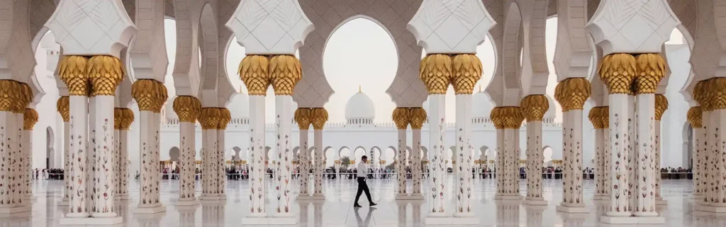 mosque in Abu Dhabi in UAE